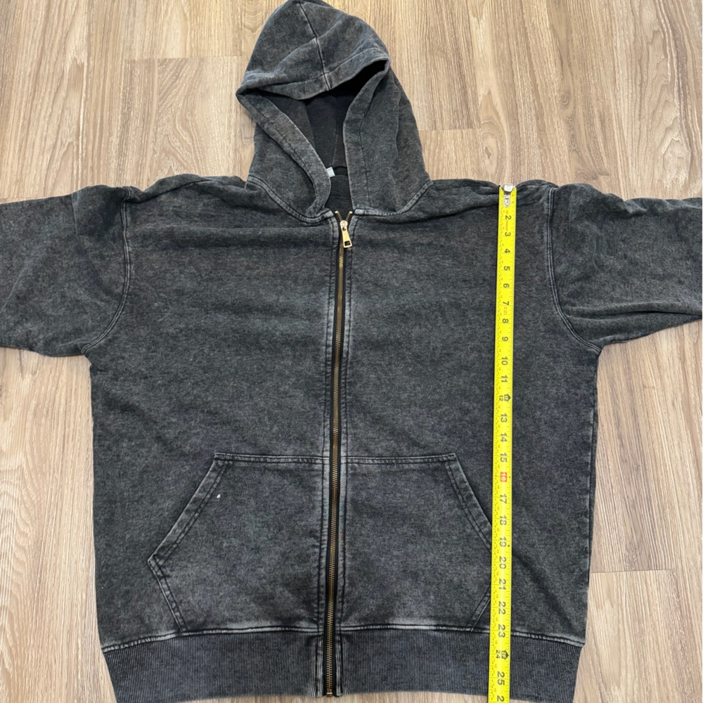Dark Gray Zip-Up Hoodie